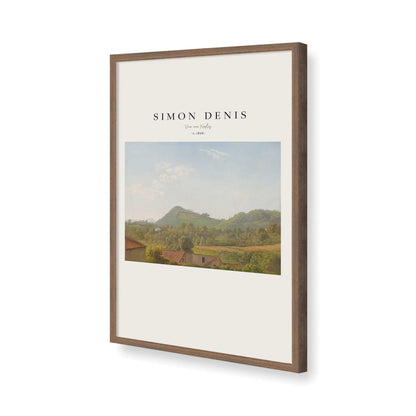 [Color:Walnut], Picture of art in a Walnut frame of the corner