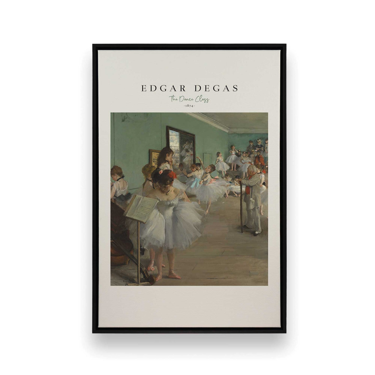 [Color:Satin Black], Picture of art in a Satin Black frame