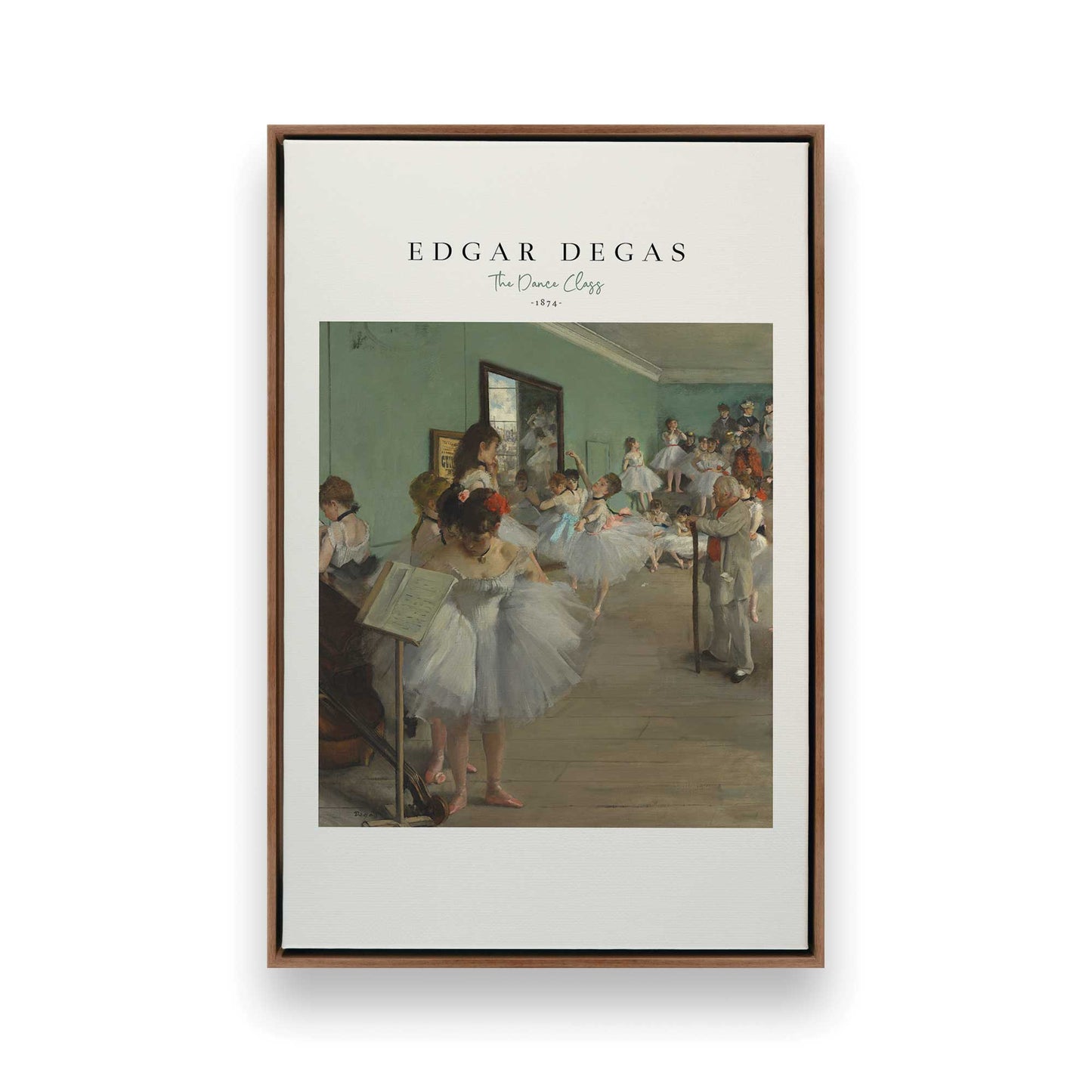[Color:Walnut], Picture of art in a Walnut frame