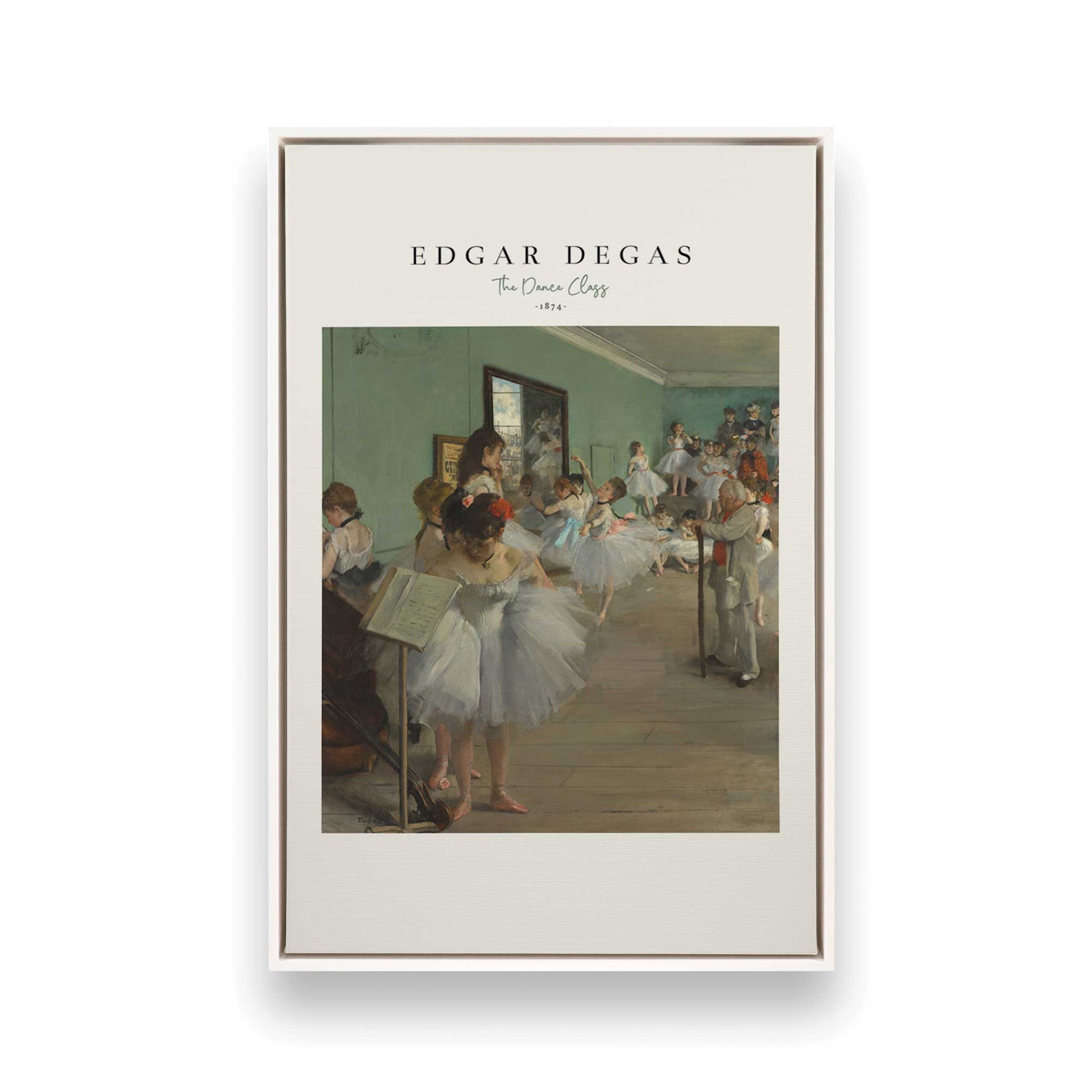 [Color:Opaque White], Picture of art in a White frame