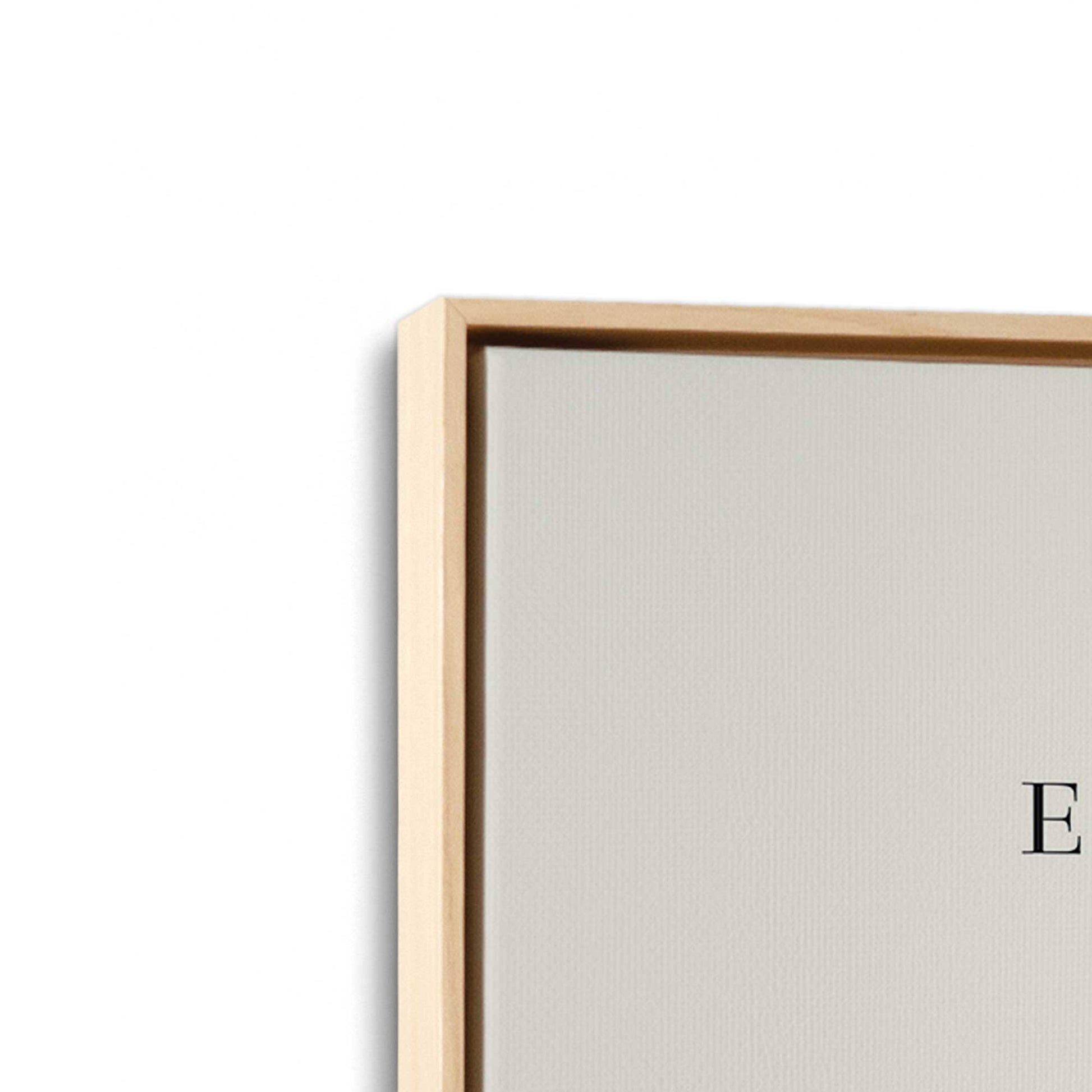 [Color:American Maple], Picture of art in a American Maple frame at an angle