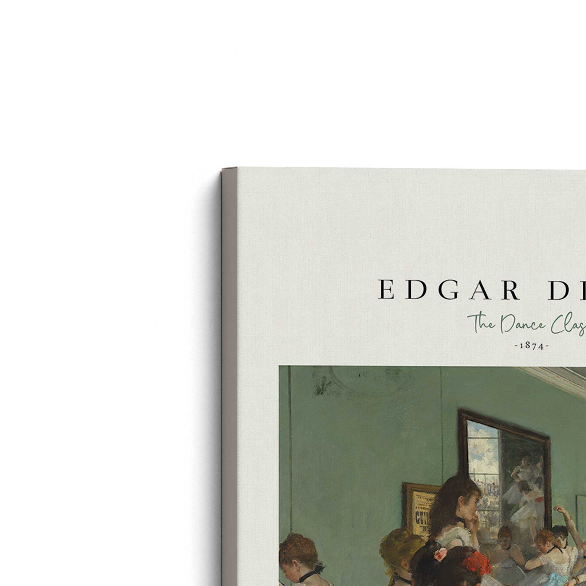 [Color:Stretched Canvas], Picture of the corner of the art