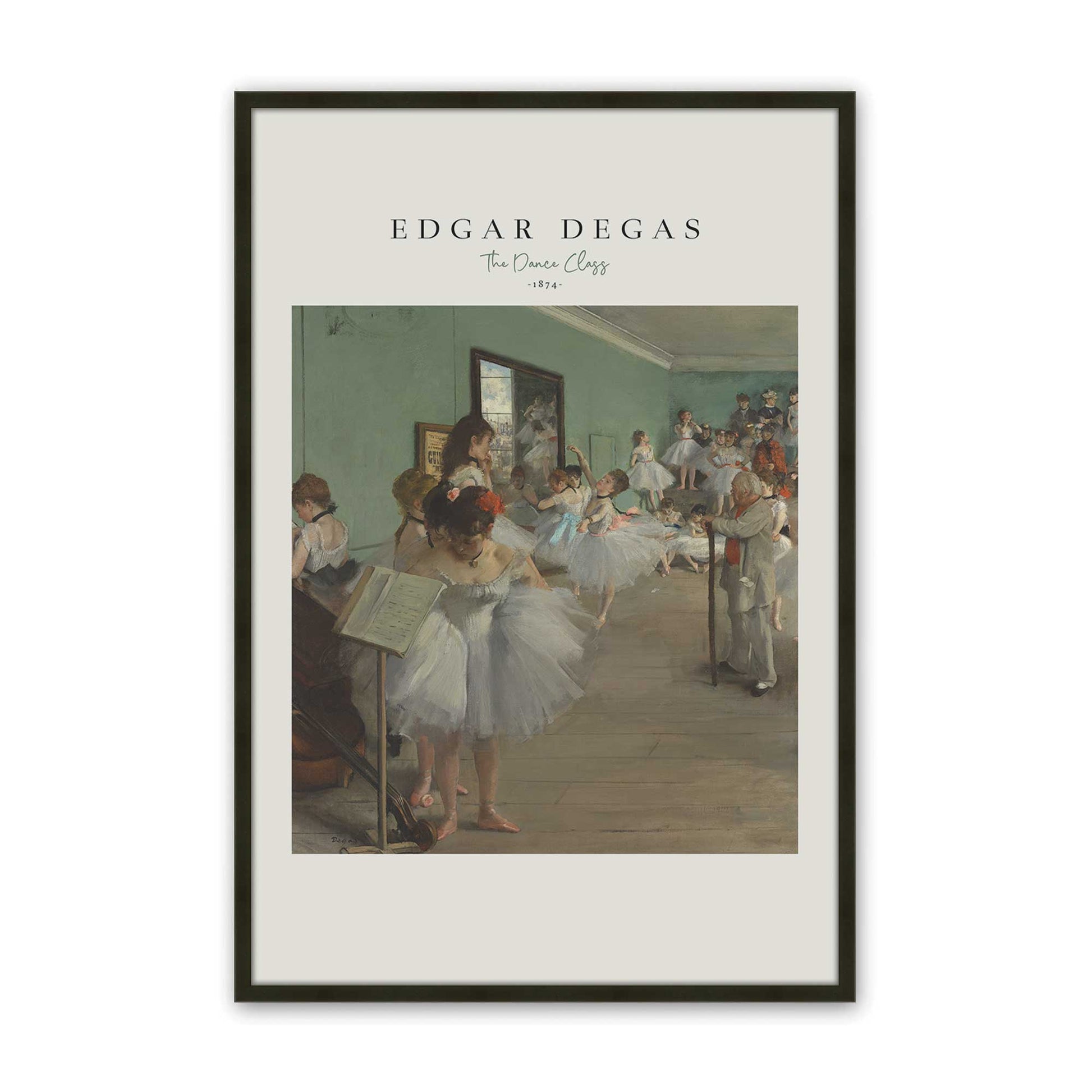 [Color:Satin Black], Picture of art in a Satin Black frame
