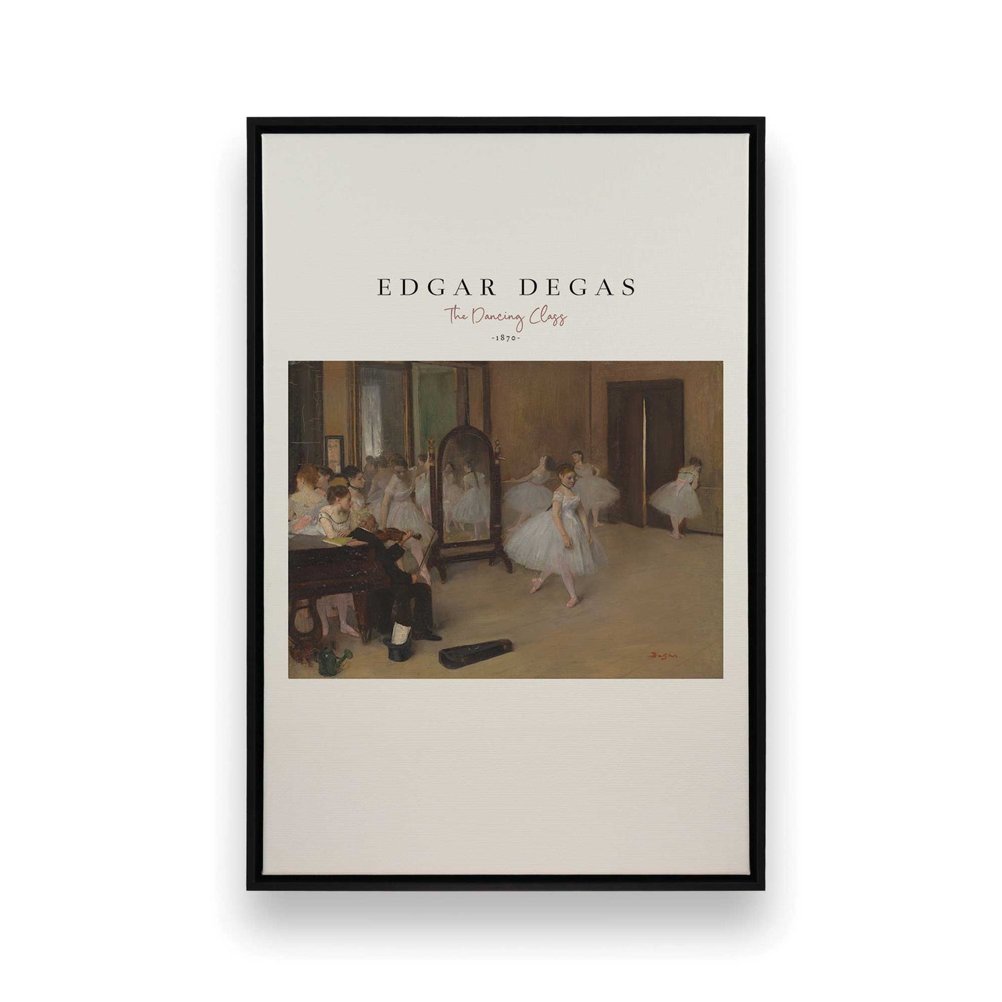 [Color:Satin Black], Picture of art in a Satin Black frame