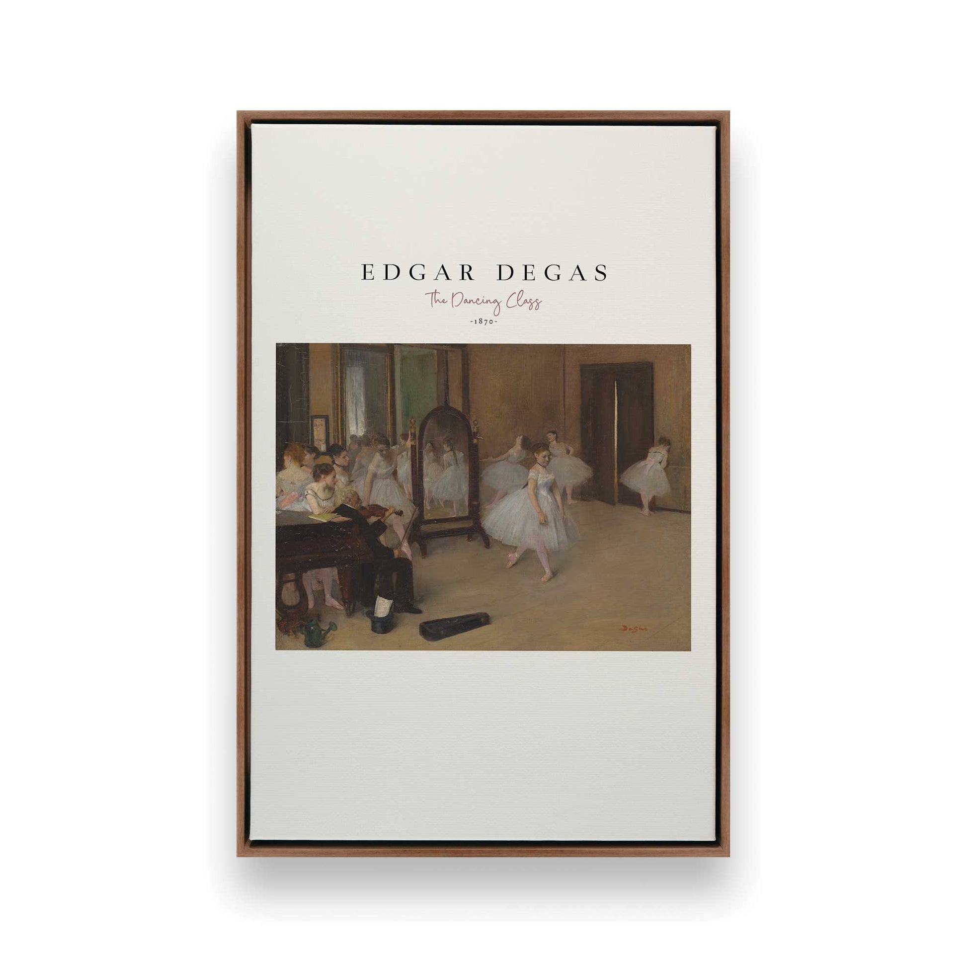 [Color:Walnut], Picture of art in a Walnut frame