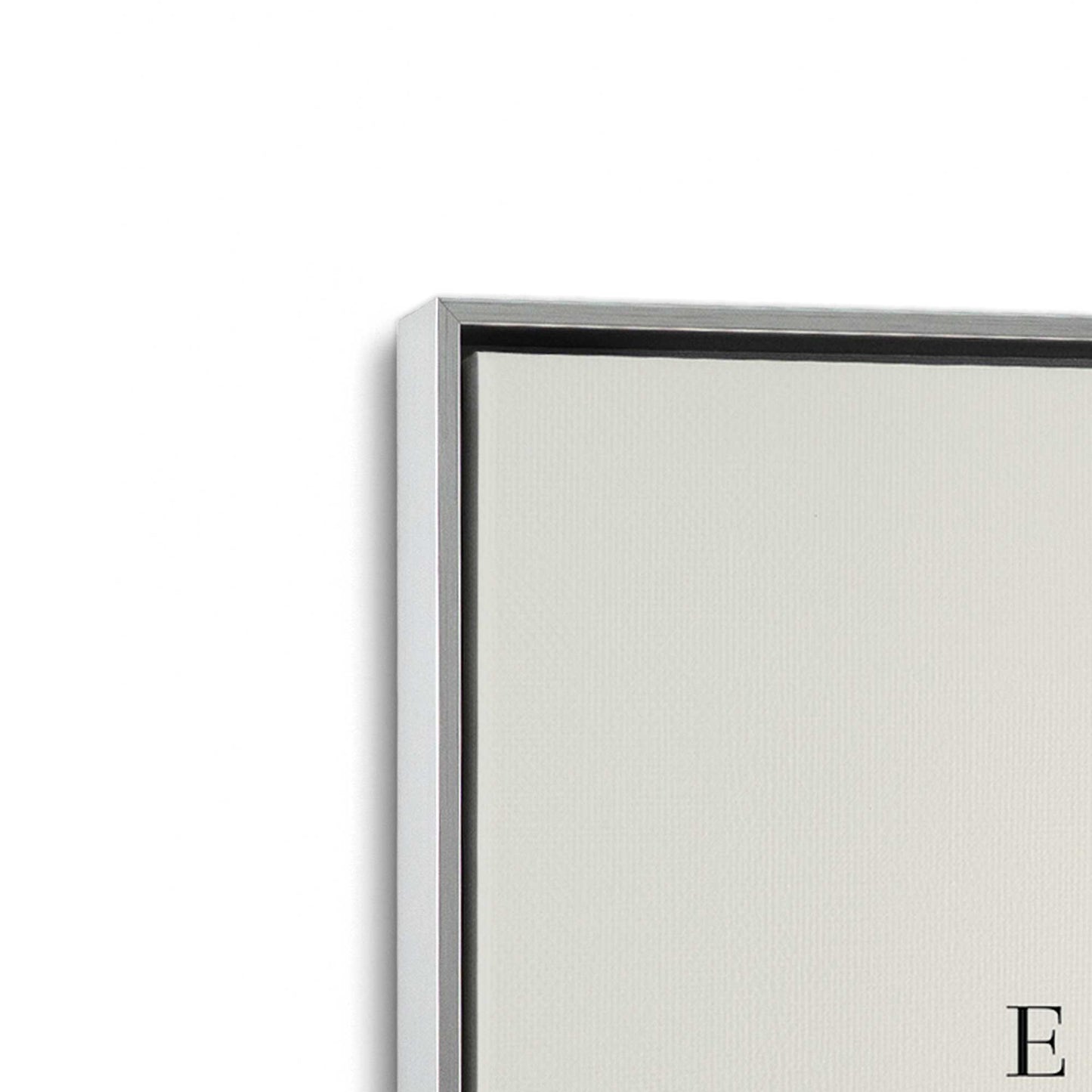 [Color:Polished Chrome], Picture of art in a Polished Chrome frame at an angle
