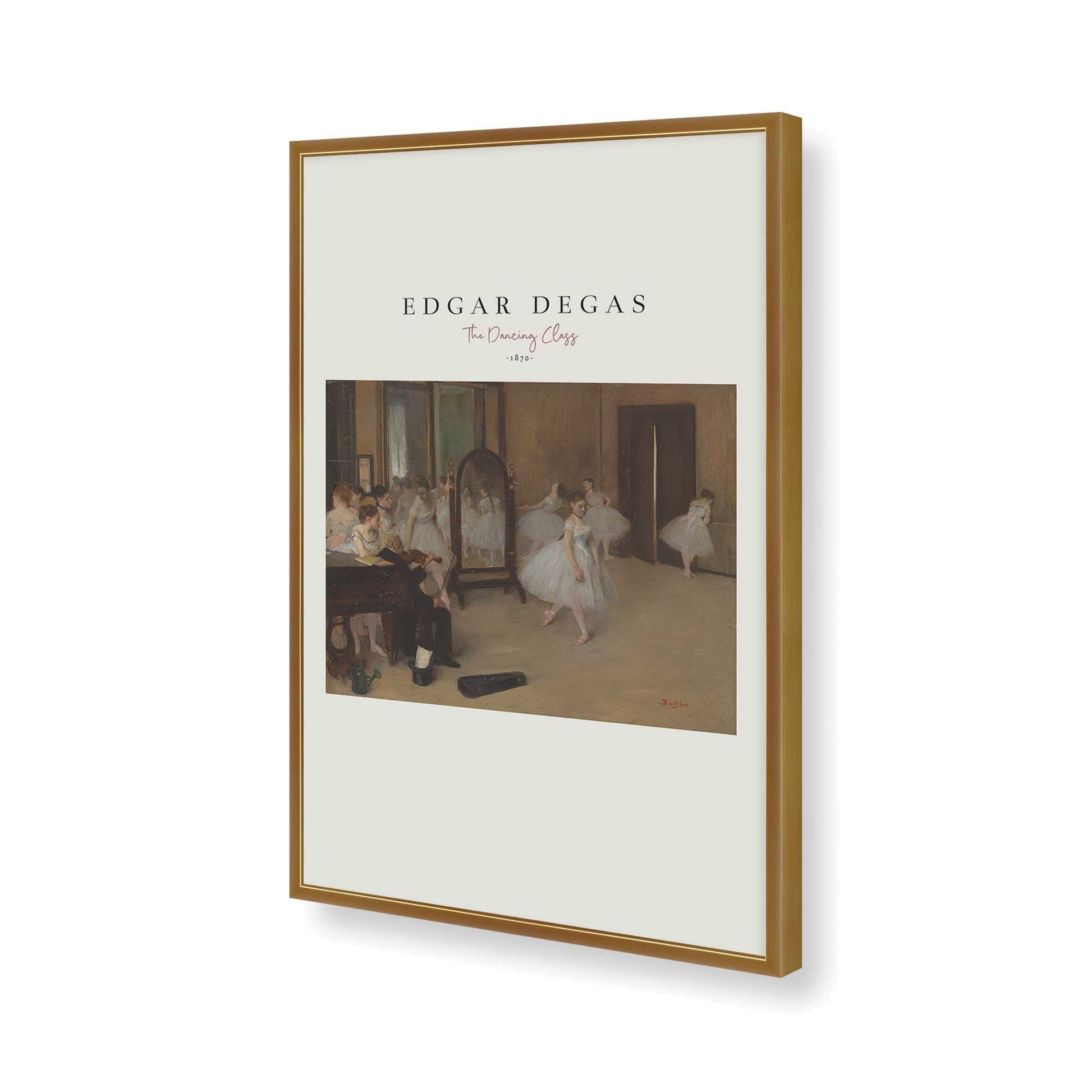 [Color:Polished Gold], Picture of art in a Polished Gold frame of the corner