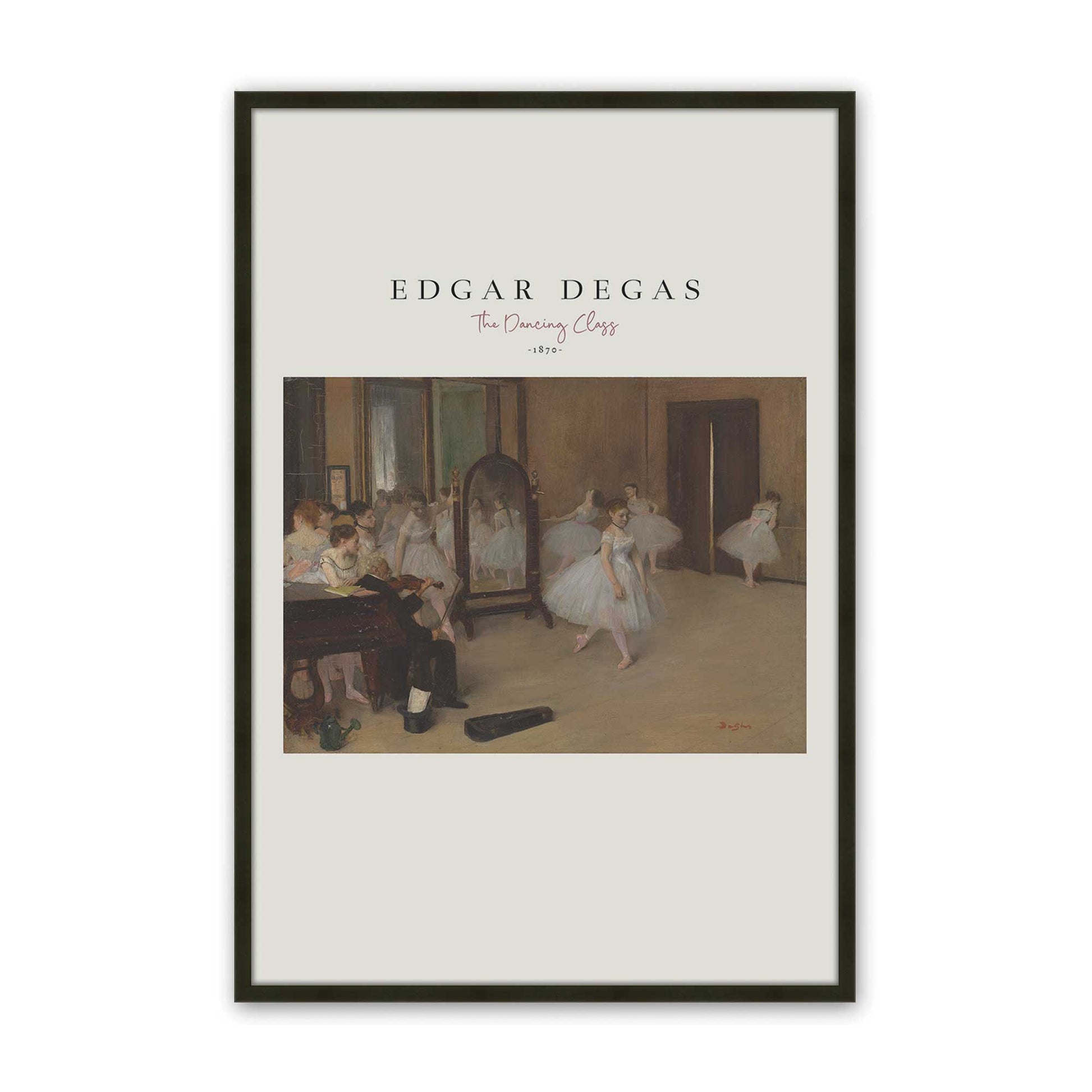 [Color:Satin Black], Picture of art in a Satin Black frame