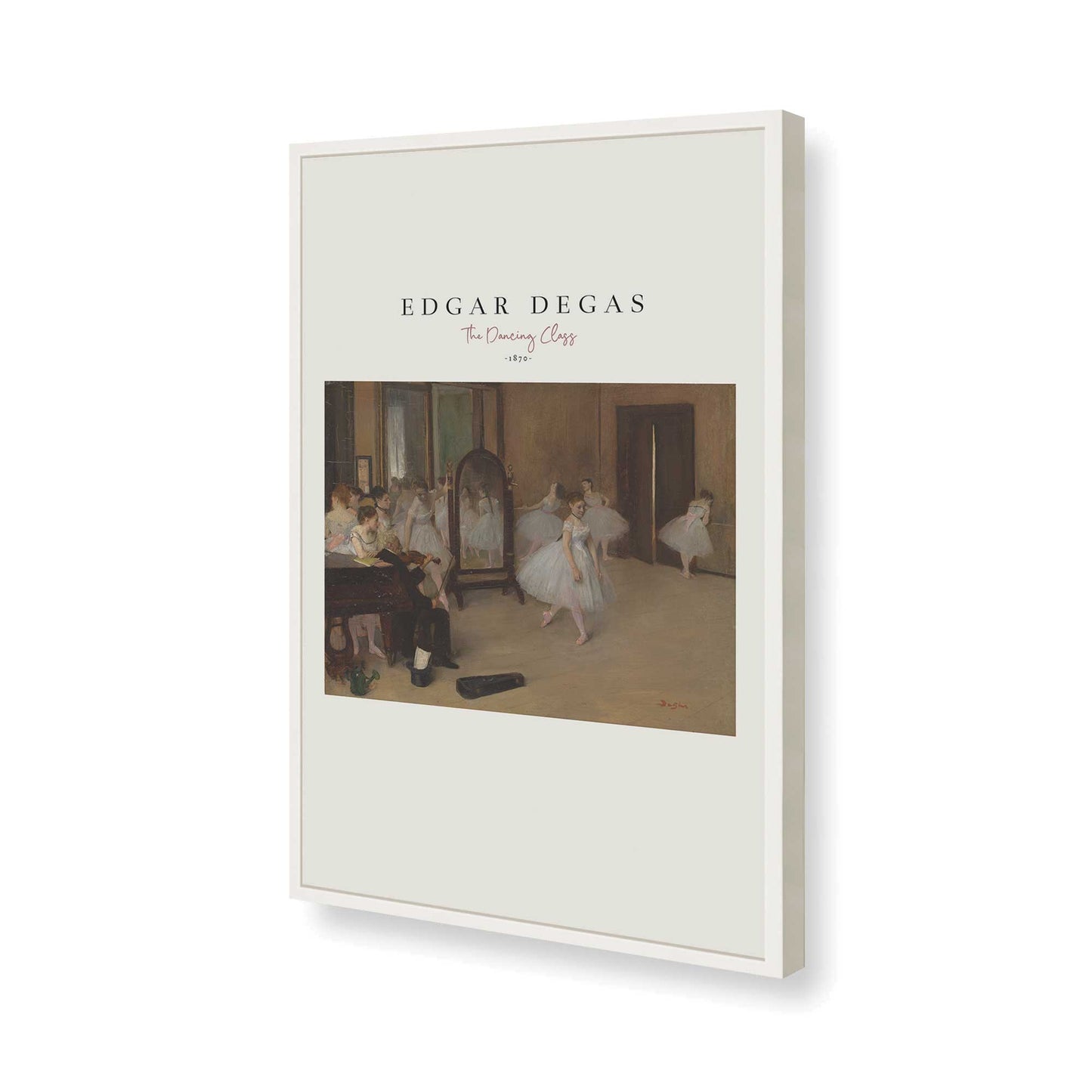 [Color:Opaque White], Picture of art in a Opaque White frame of the corner