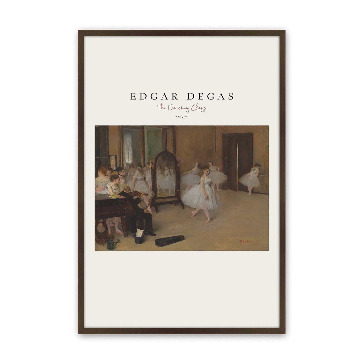 [Color:Brown], Picture of art in a Brown frame
