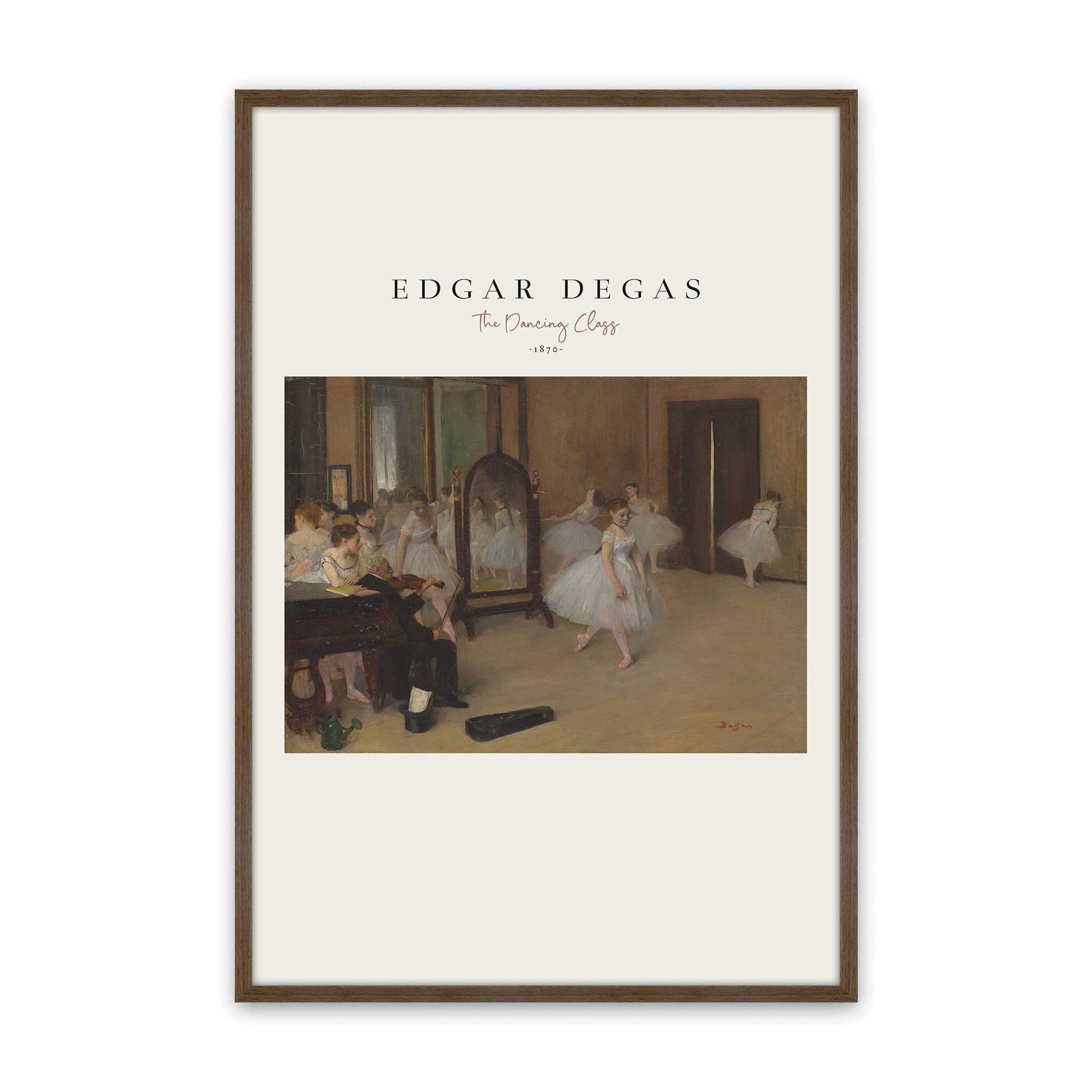 [Color:Walnut], Picture of art in a Walnut frame