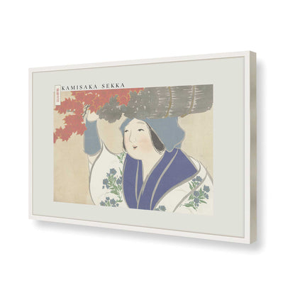 [Color:Opaque White], Picture of art in a Opaque White frame of the corner