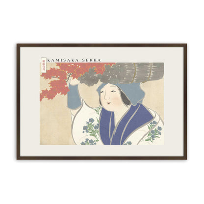 [Color:Brown], Picture of art in a Brown frame