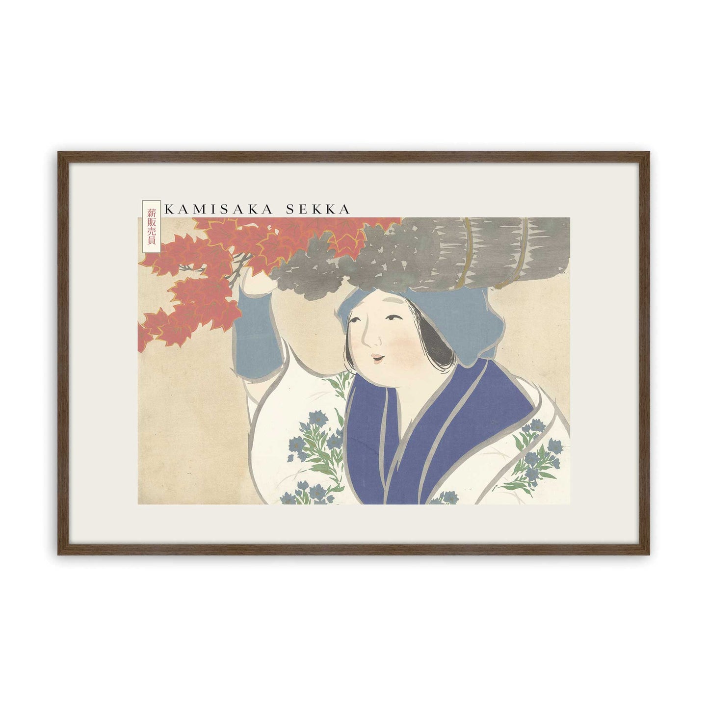 [Color:Walnut], Picture of art in a Walnut frame