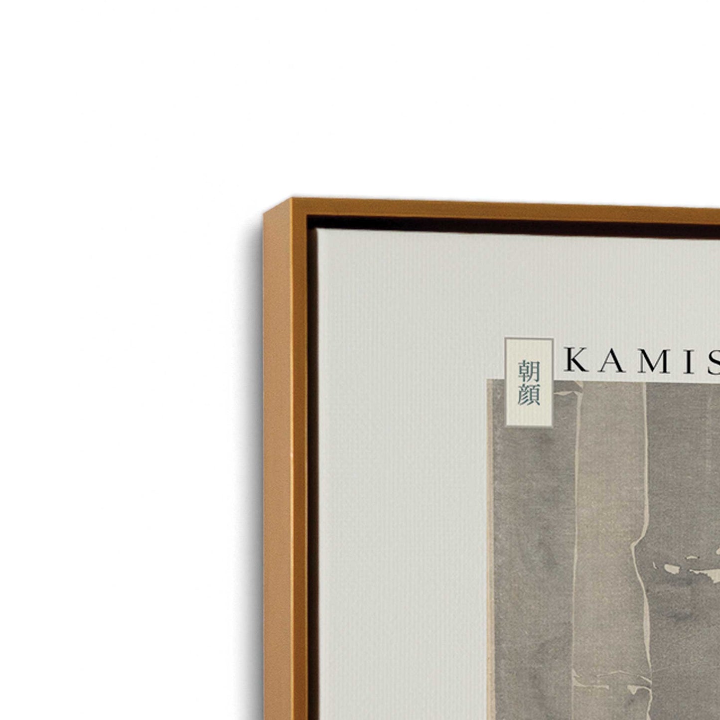 [Color:Polished Gold], Picture of art in a Polished Gold frame at an angle