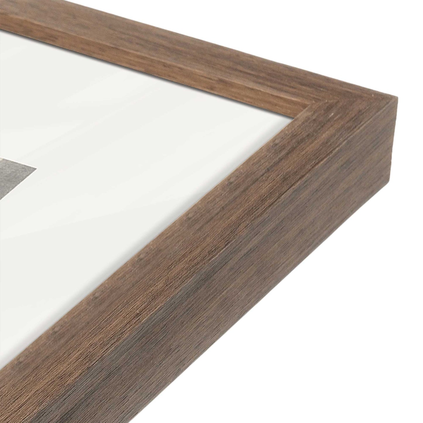 [Color:Walnut], Picture of art in a Walnut frame at an angle