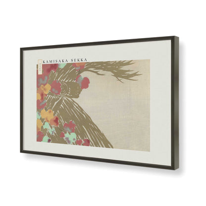 [Color:Satin Black], Picture of art in a Satin Black frame of the corner