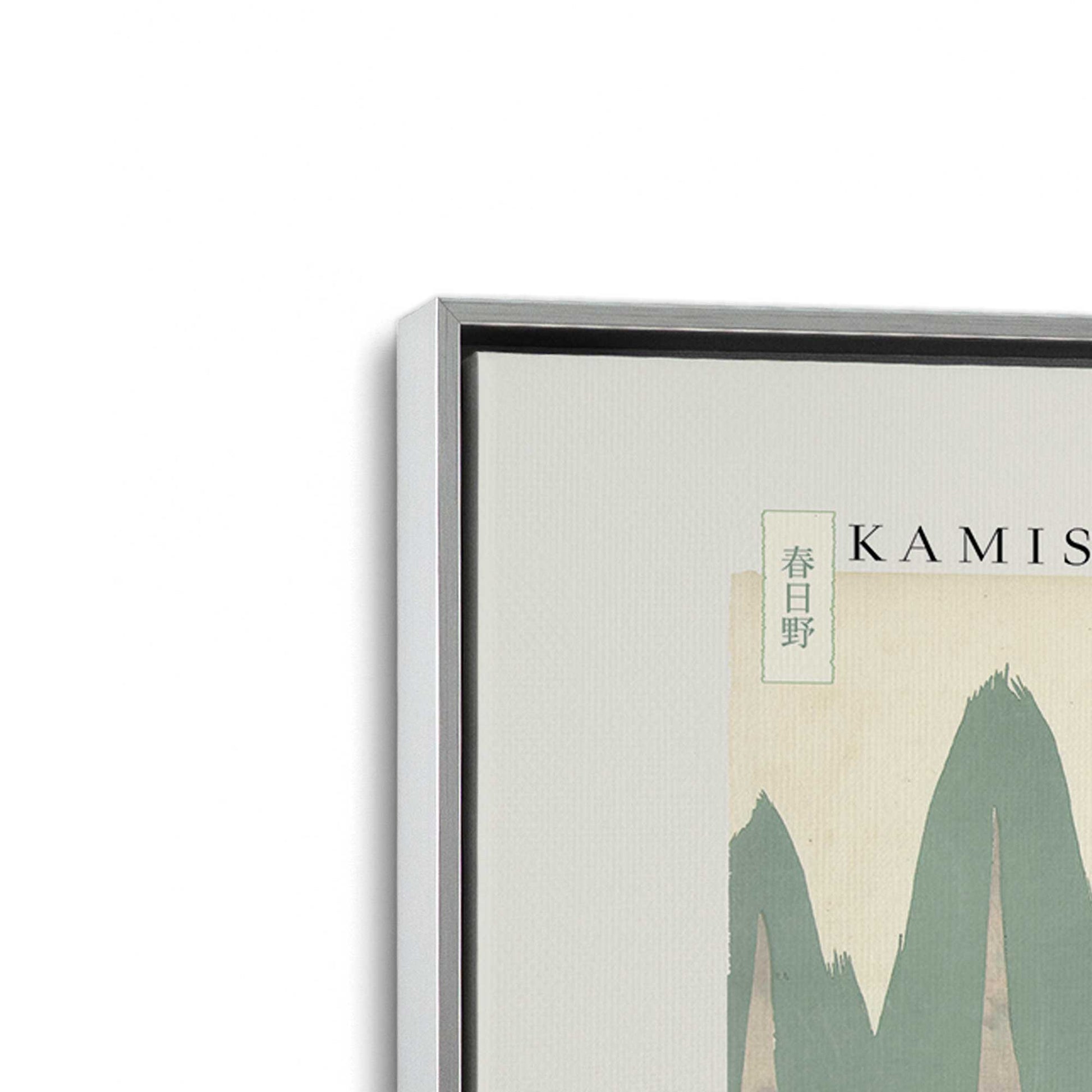 [Color:Polished Chrome], Picture of art in a Polished Chrome frame at an angle