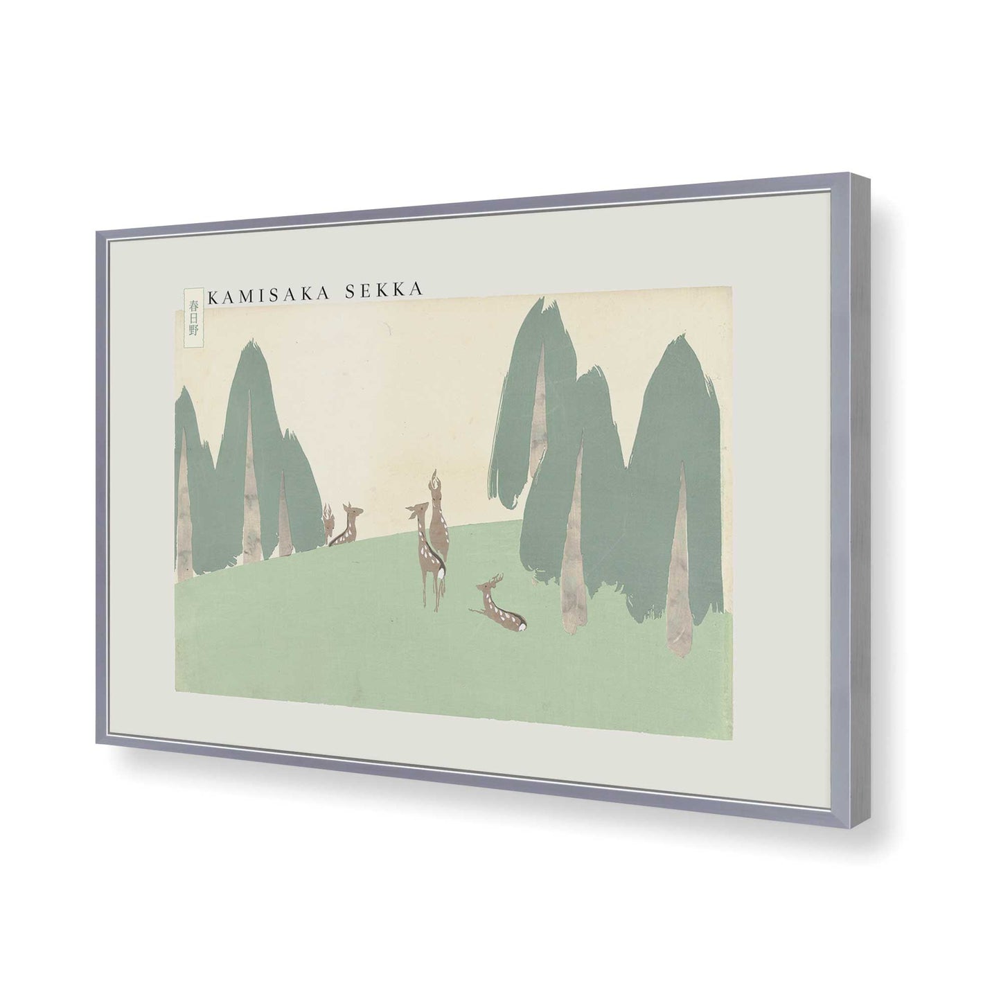 [Color:Polished Chrome], Picture of art in a Polished Chrome frame of the corner