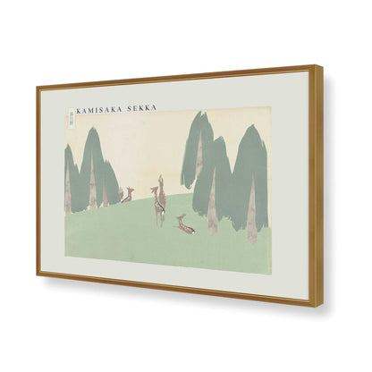 [Color:Polished Gold], Picture of art in a Polished Gold frame of the corner