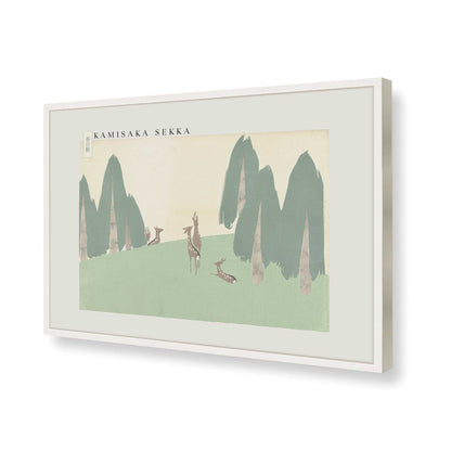 [Color:Opaque White], Picture of art in a Opaque White frame of the corner