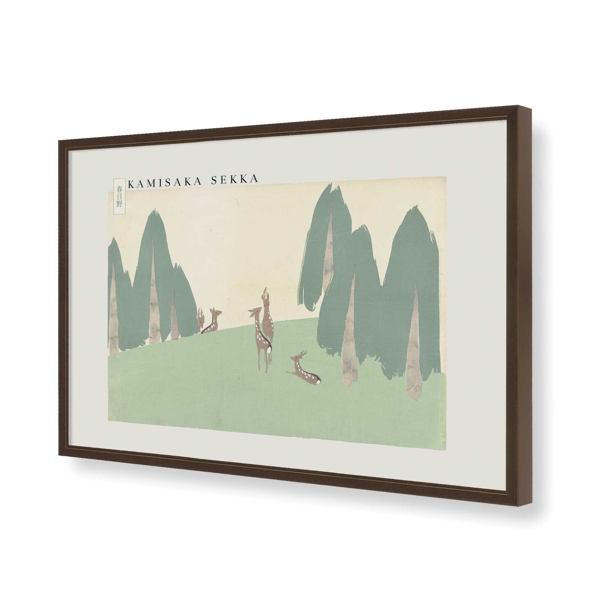 [Color:Belvinder Brown], Picture of art in a Belvinder Brown frame of the corner