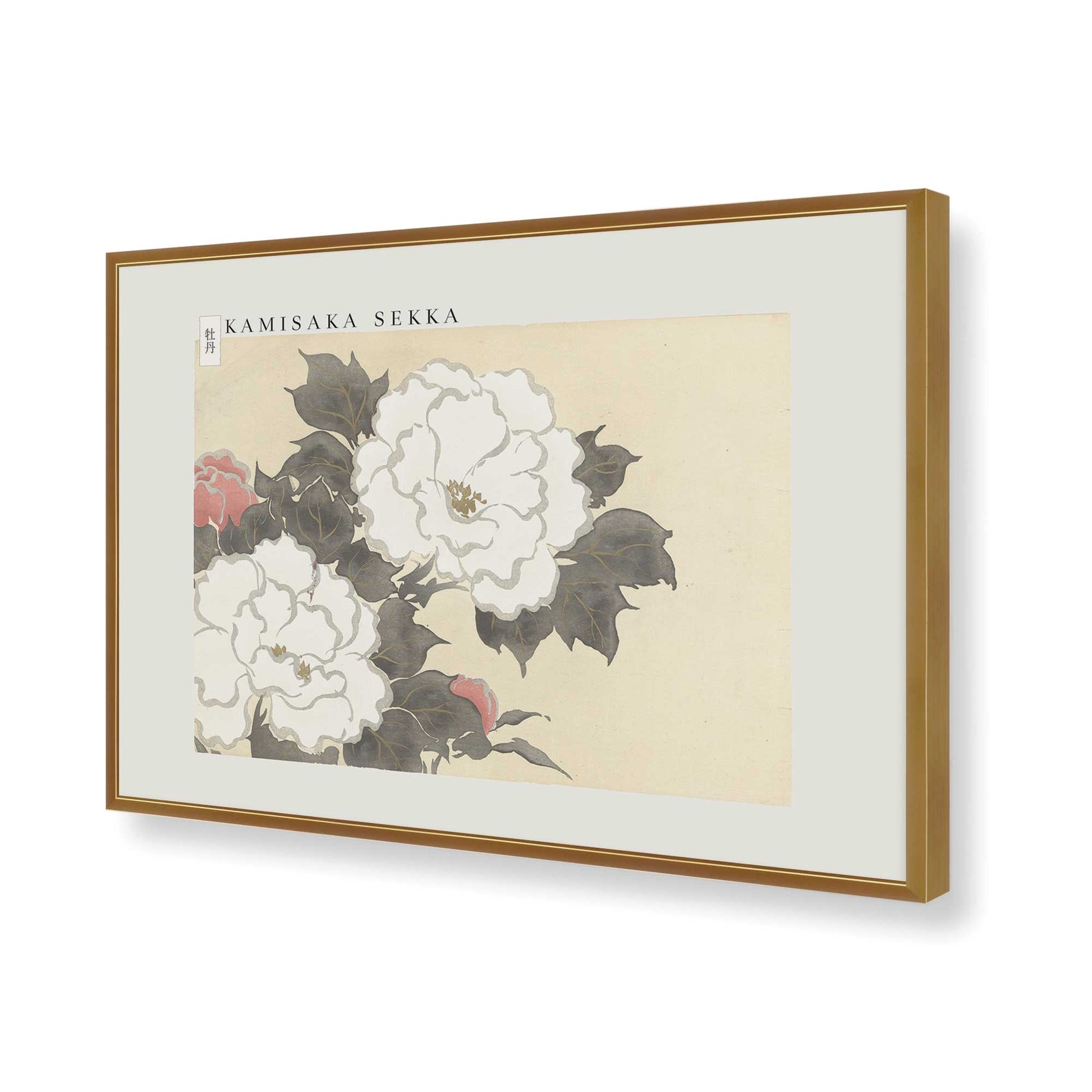 [Color:Polished Gold], Picture of art in a Polished Gold frame of the corner