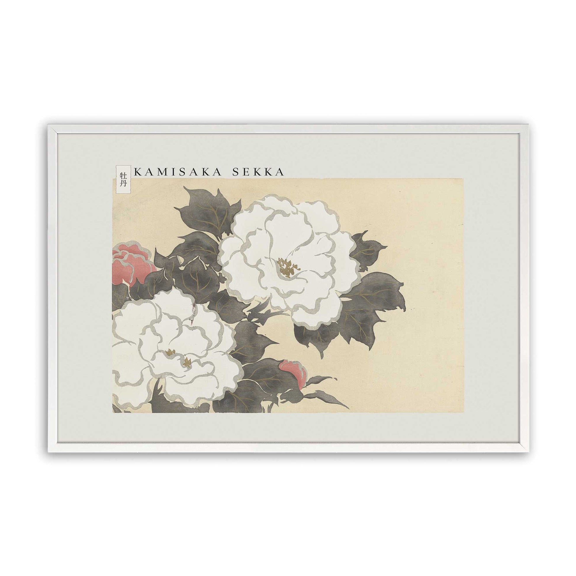 [Color:Opaque White], Picture of art in a Opaque White frame