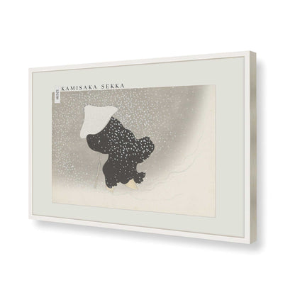 [Color:Opaque White], Picture of art in a Opaque White frame of the corner