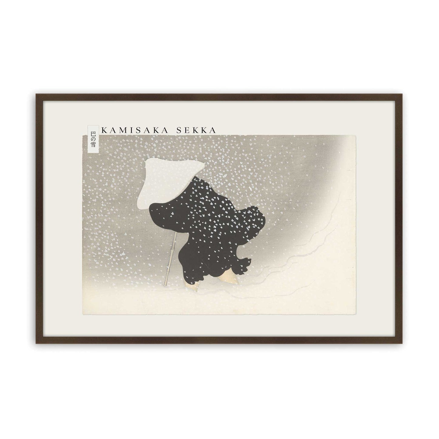 [Color:Brown], Picture of art in a Brown frame