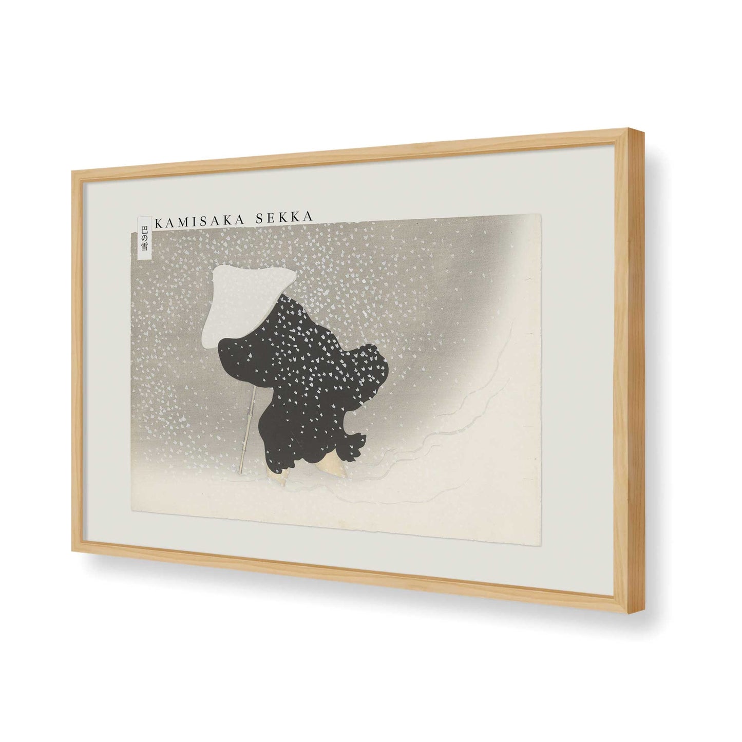 [Color:American Maple], Picture of art in a American Maple frame of the corner