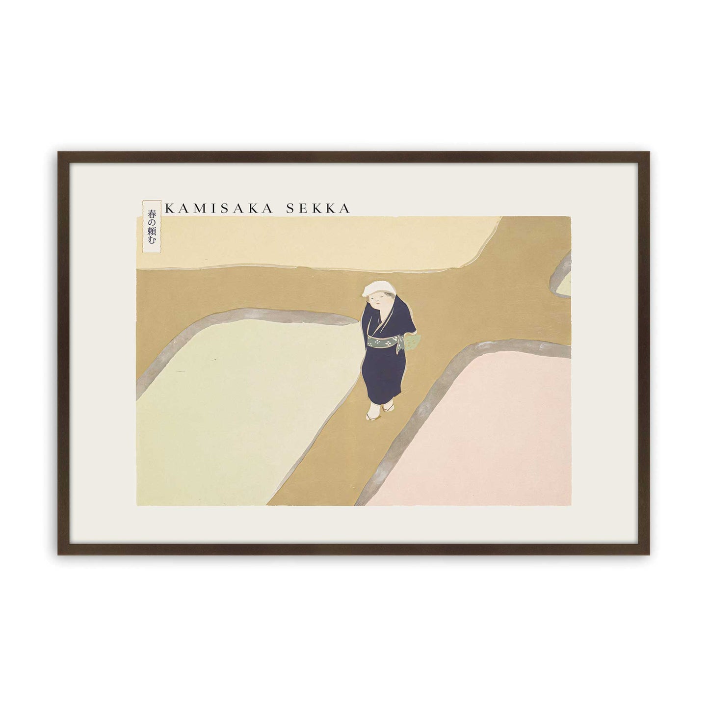[Color:Brown], Picture of art in a Brown frame