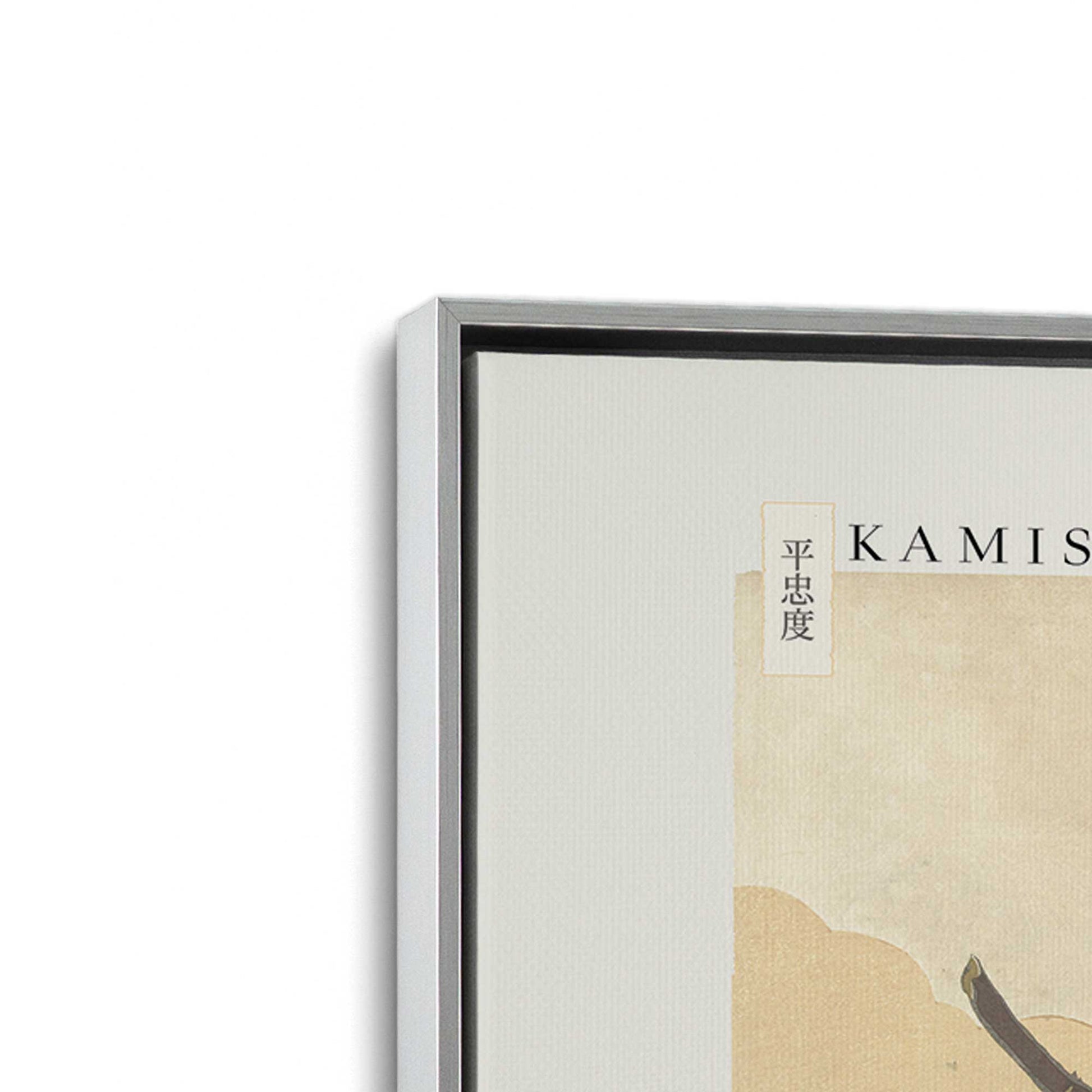 [Color:Polished Chrome], Picture of art in a Polished Chrome frame at an angle