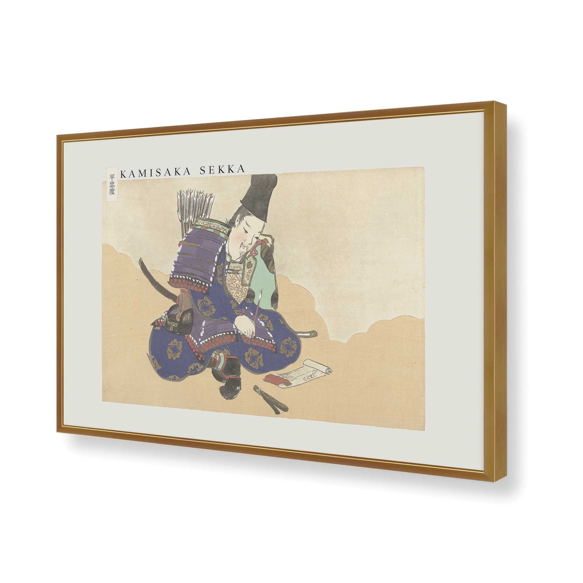 [Color:Polished Gold], Picture of art in a Polished Gold frame of the corner