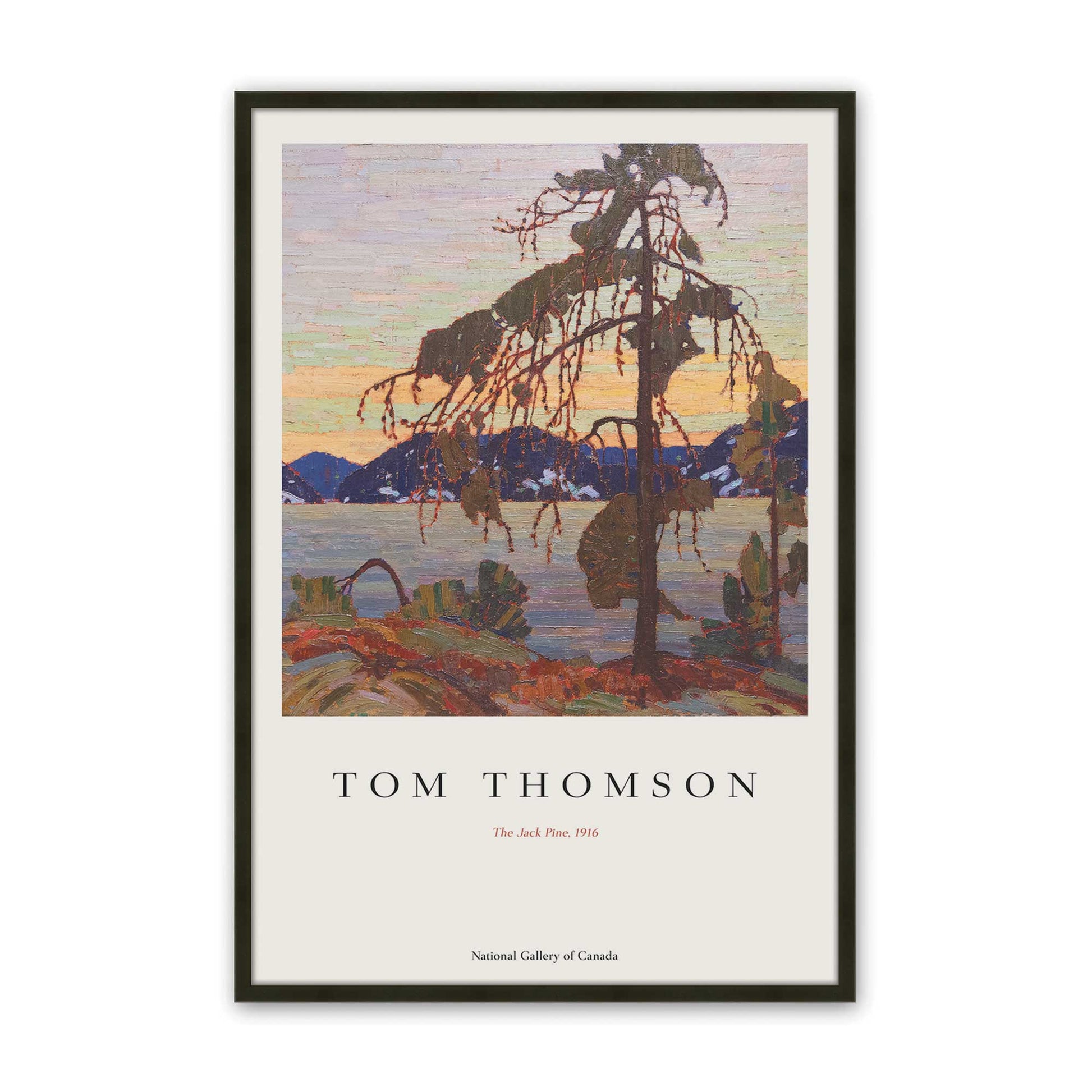 [Color:Satin Black], Picture of art in a Satin Black frame