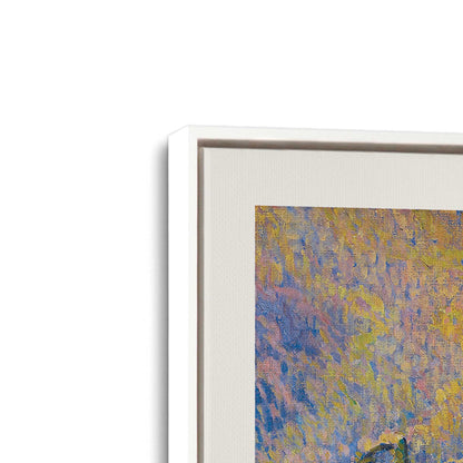 [Color:Opaque White], Picture of art in a White frame at an angle