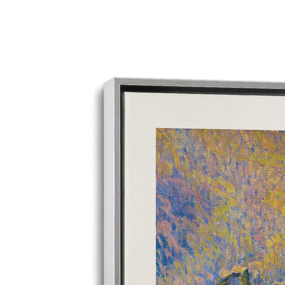 [Color:Polished Chrome], Picture of art in a Polished Chrome frame at an angle