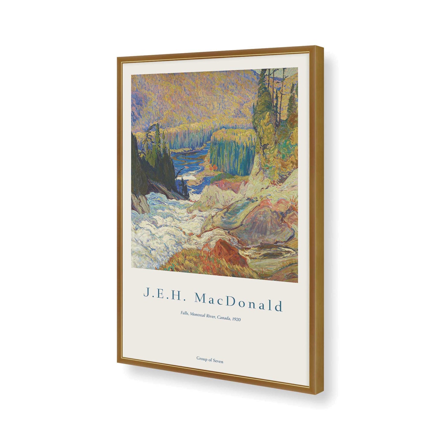 [Color:Polished Gold], Picture of art in a Polished Gold frame of the corner