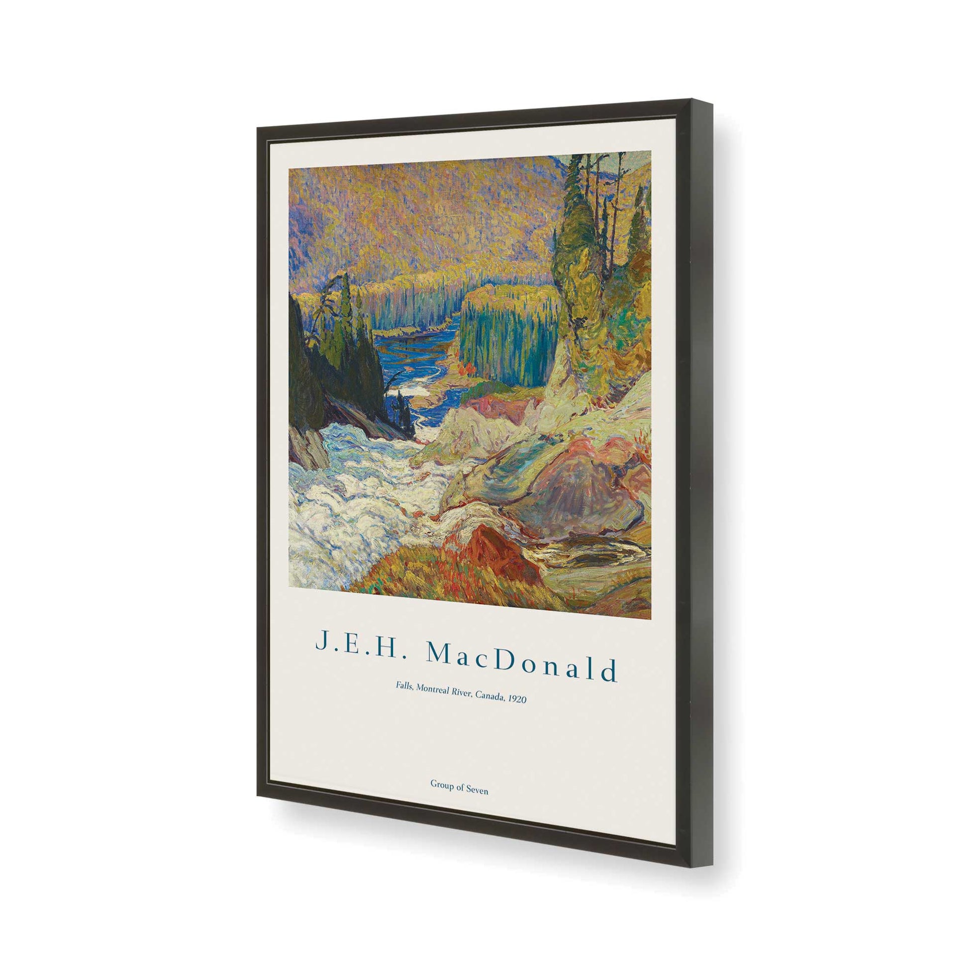 [Color:Satin Black], Picture of art in a Satin Black frame of the corner