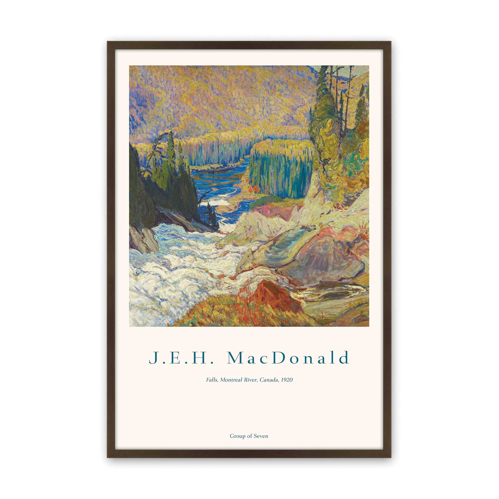 [Color:Brown], Picture of art in a Brown frame