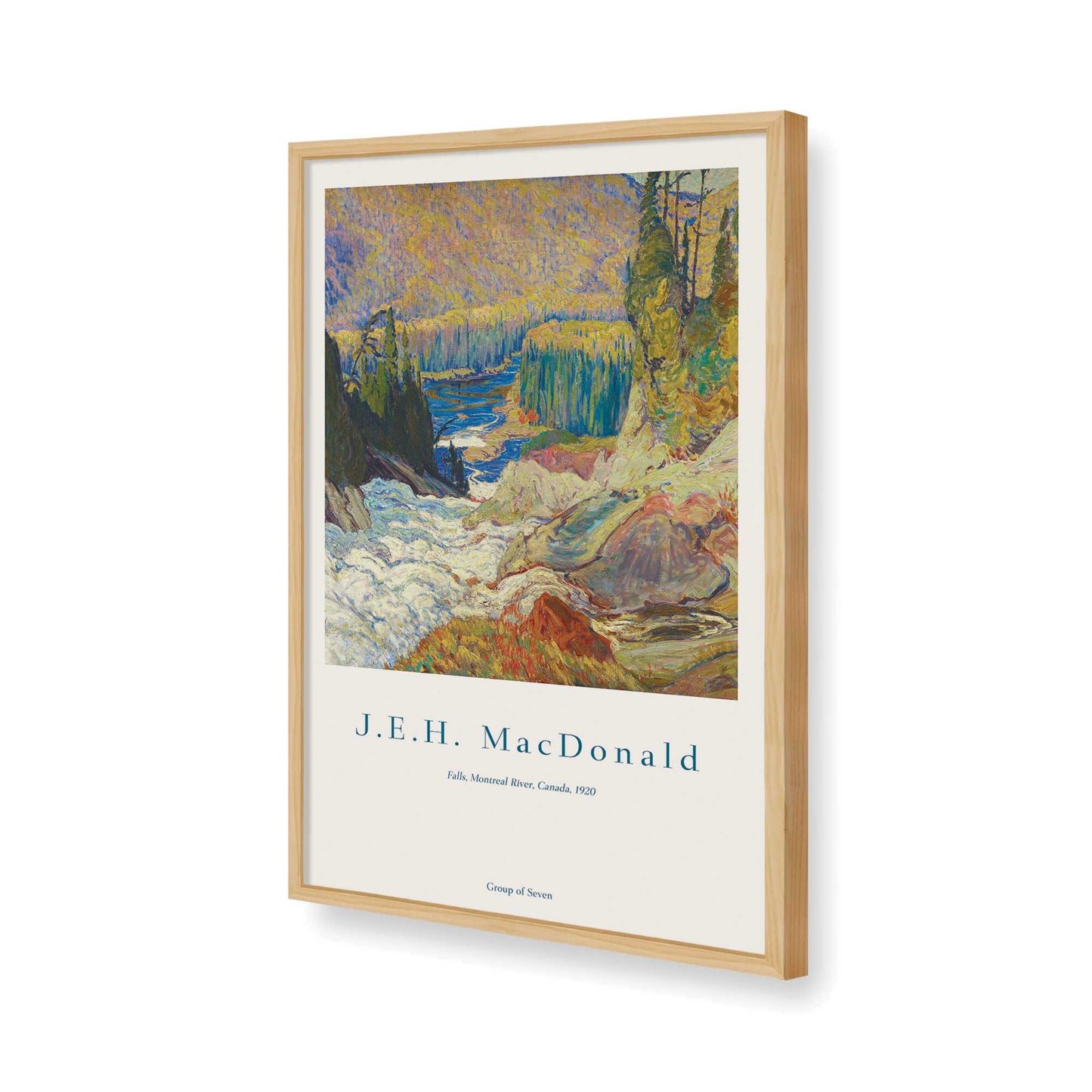 [Color:American Maple], Picture of art in a American Maple frame of the corner