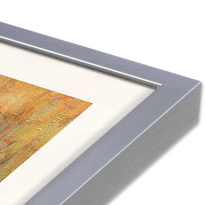 [Color:Polished Chrome], Picture of art in a Polished Chrome frame at an angle