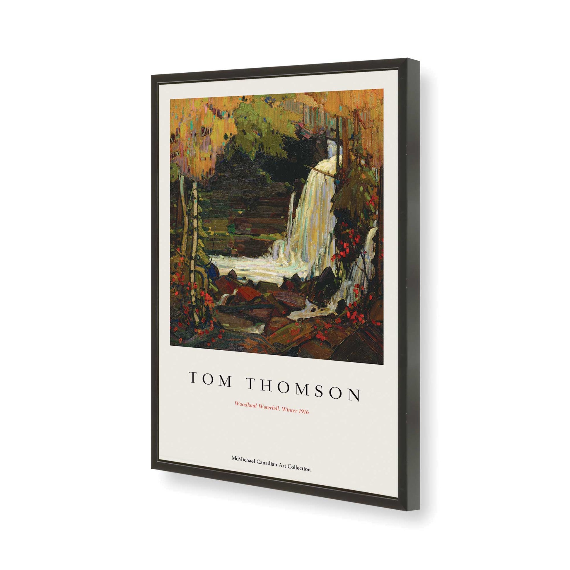 [Color:Satin Black], Picture of art in a Satin Black frame of the corner