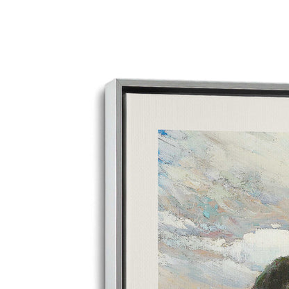 [Color:Polished Chrome], Picture of art in a Polished Chrome frame at an angle