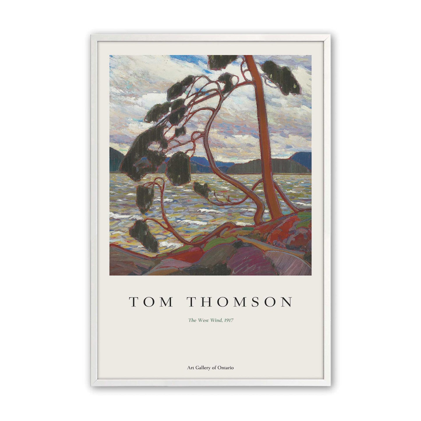 [Color:Opaque White], Picture of art in a Opaque White frame