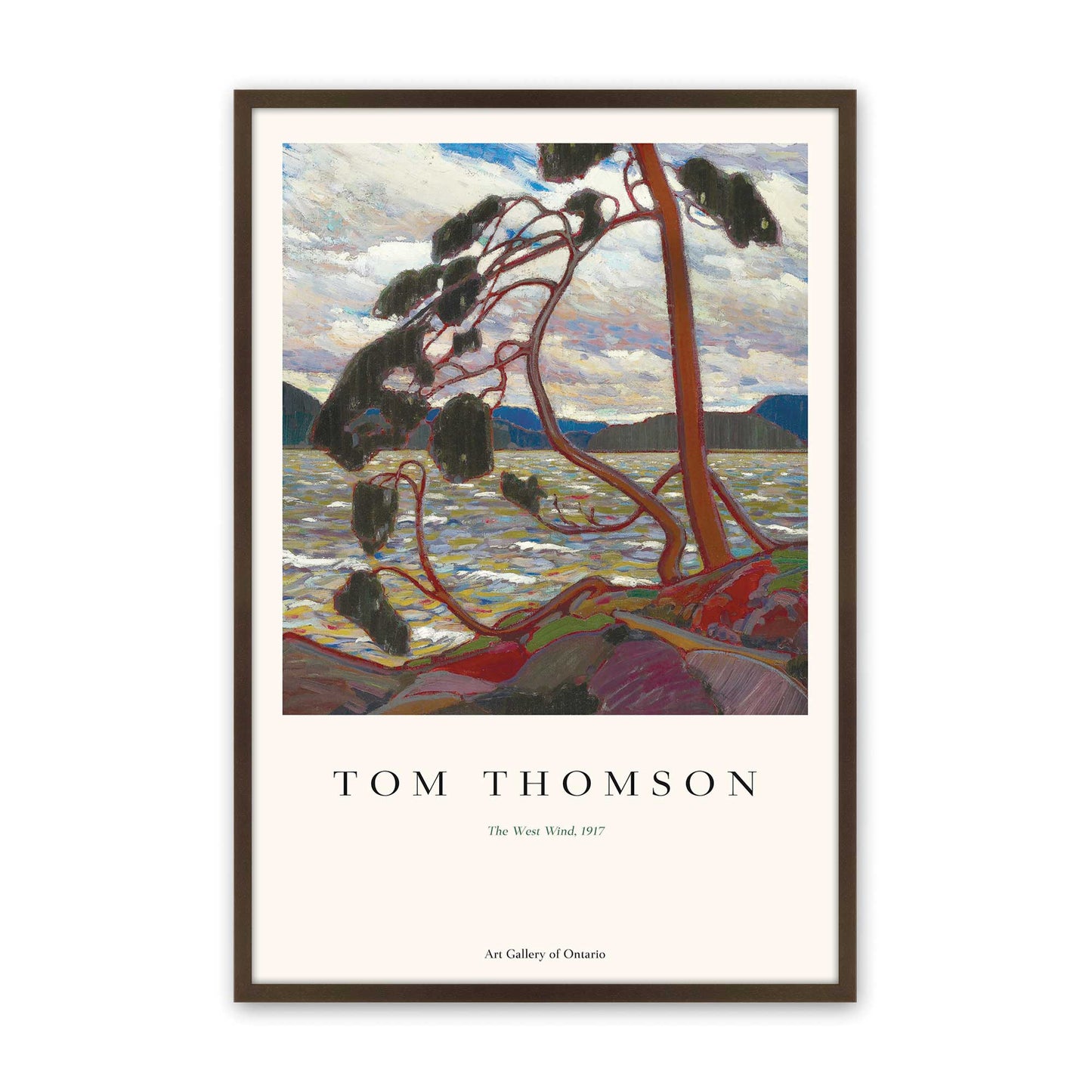[Color:Brown], Picture of art in a Brown frame