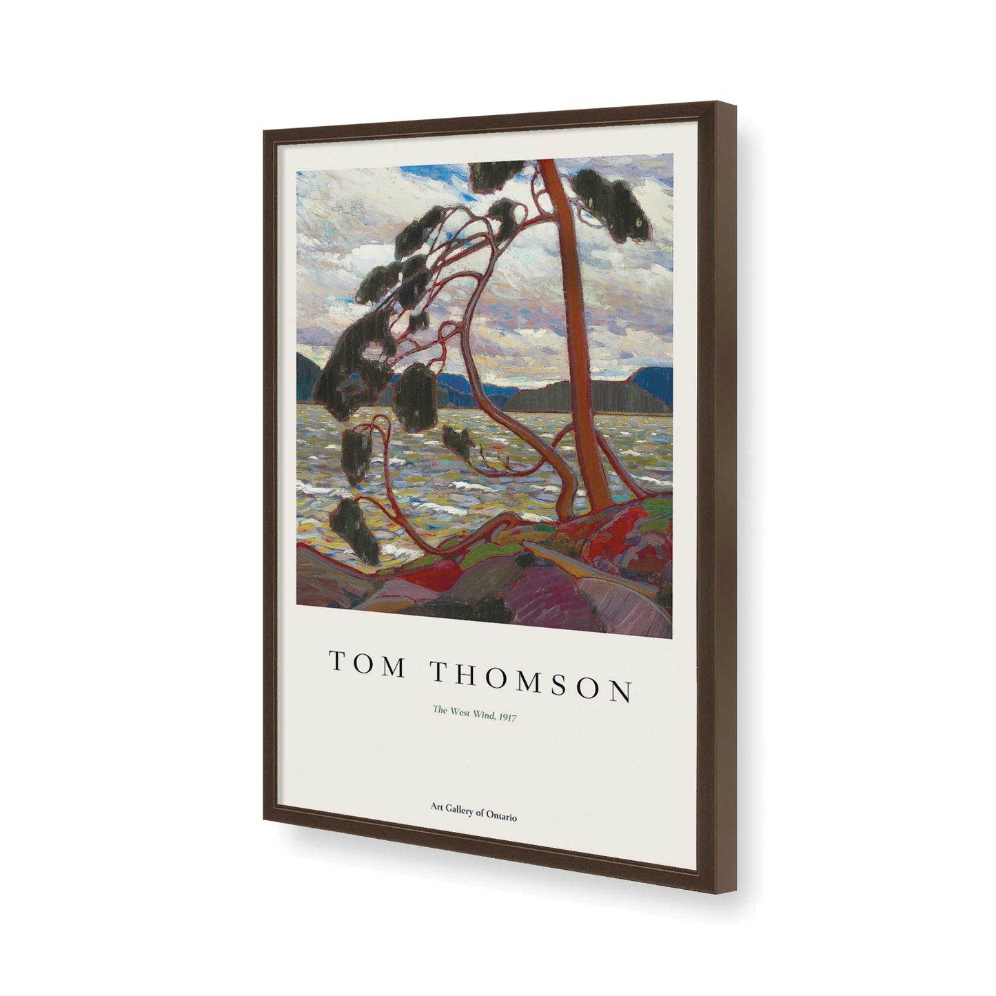 [Color:Belvinder Brown], Picture of art in a Belvinder Brown frame of the corner