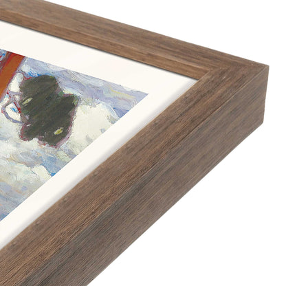[Color:Walnut], Picture of art in a Walnut frame at an angle
