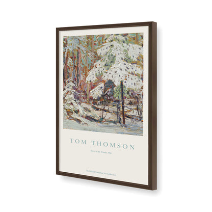 [Color:Brown], Picture of art in a Brown frame of the corner