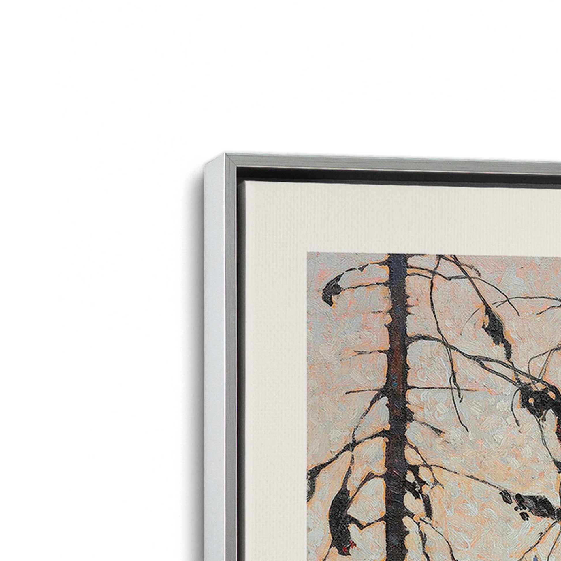 [Color:Polished Chrome], Picture of art in a Polished Chrome frame at an angle